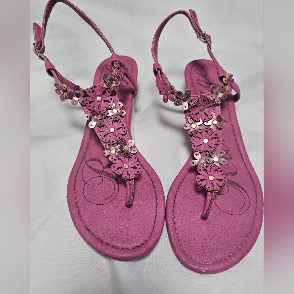 Rampage Pink Floral Women's Sandals